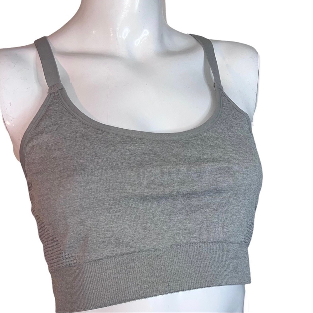 Primark Razor Back Athletic Grey Sports Bra - Picture 4 of 8
